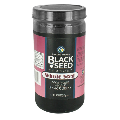 Amazing Herbs Black Seed Gourmet 100% Pure Whole Seed - 16 Oz